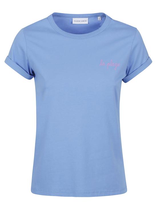 25SS 메종 라비쉬 반팔 티셔츠 POITOU LA PLAGE BAY BLUE Clear Blue