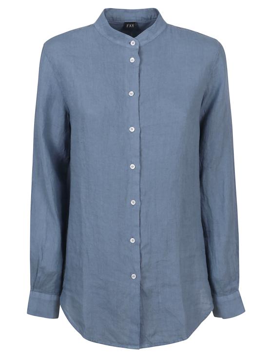 25SS 페이 셔츠 NCWA150570TVTW S203 Clear Blue