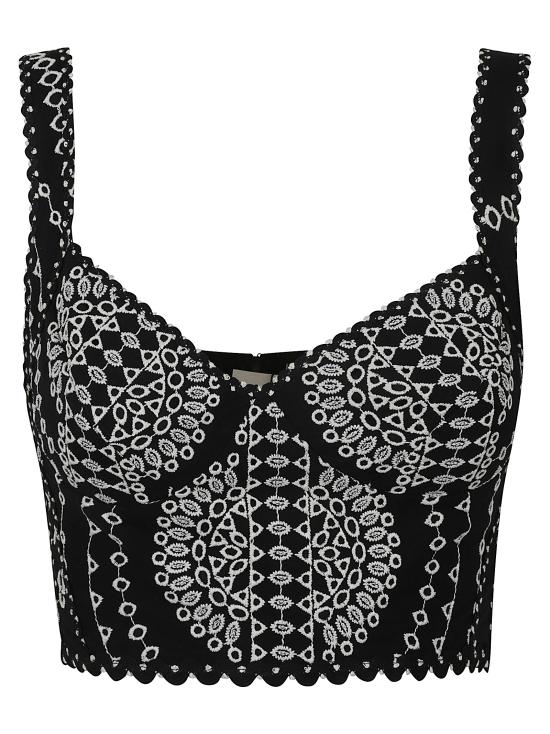 25SS 차로루이즈 민소매 티셔츠 254100 GOLDIE BLACK Black