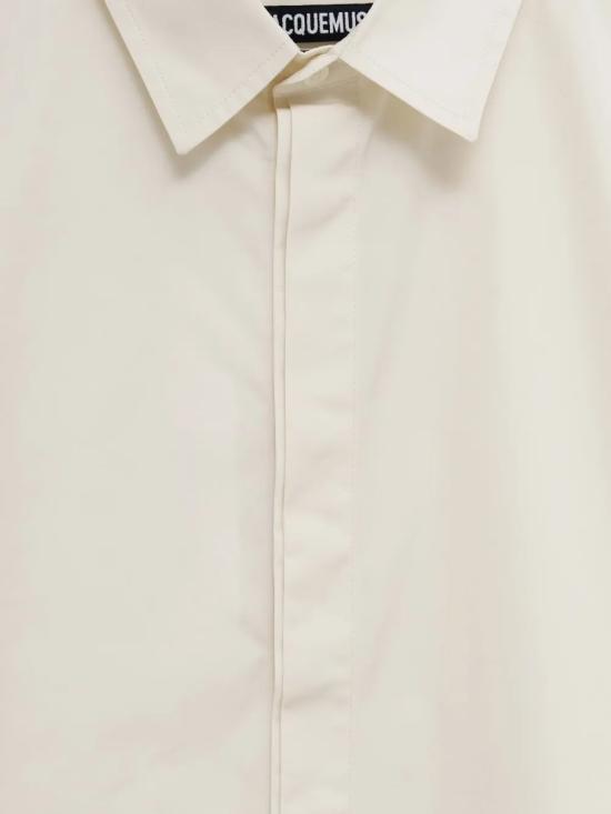 25FW 자크뮈스 긴팔 셔츠 SHM00567AW00660 1KX WHITE - JACQUEMUS