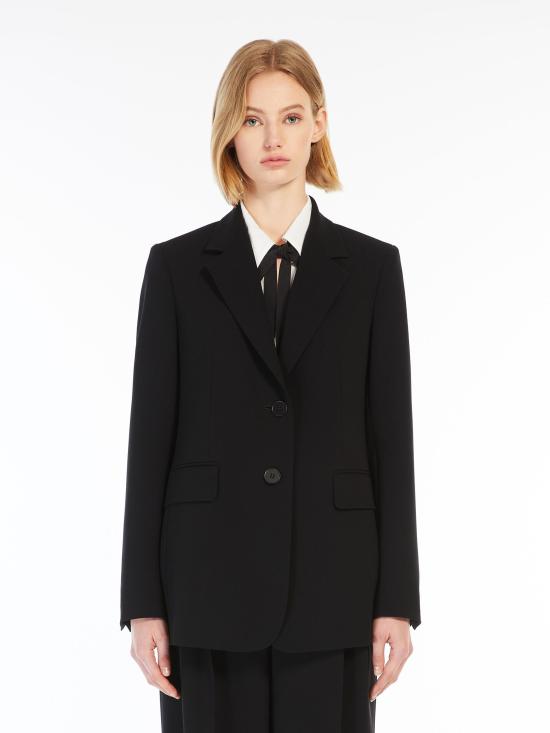 25FW 막스마라 스튜디오 수트 자켓 2526046161 001 Black - MAX MARA STUDIO