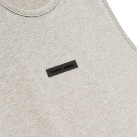  피어오브갓 후드 티셔츠 피어 오브 갓 빈티지 핏 탱크 헤더 스톤 - FEAR OF GOD