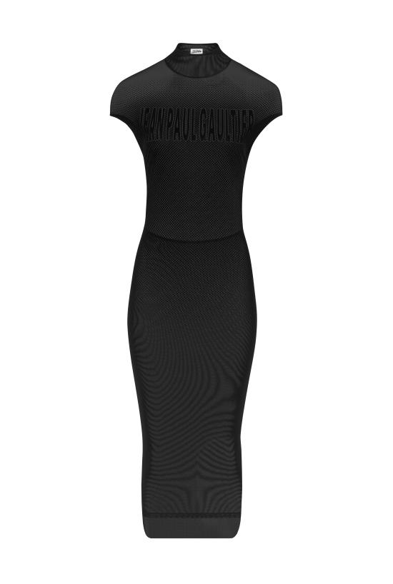 25FW 장 폴 고티에 미디 원피스 25 03 W DR046 M001 Black