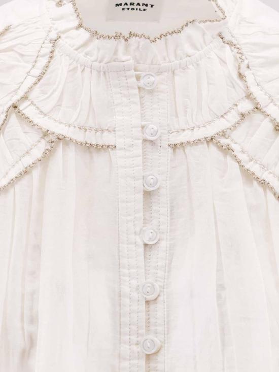 26SS 이자벨마랑에뚜왈 블라우스 HT0681FBB3J04E20WH White - ISABEL MARANT ETOILE