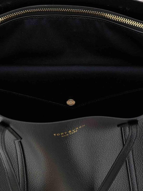 26FW 토리버치 레더 페리 토트백 169476001 Black - TORY BURCH