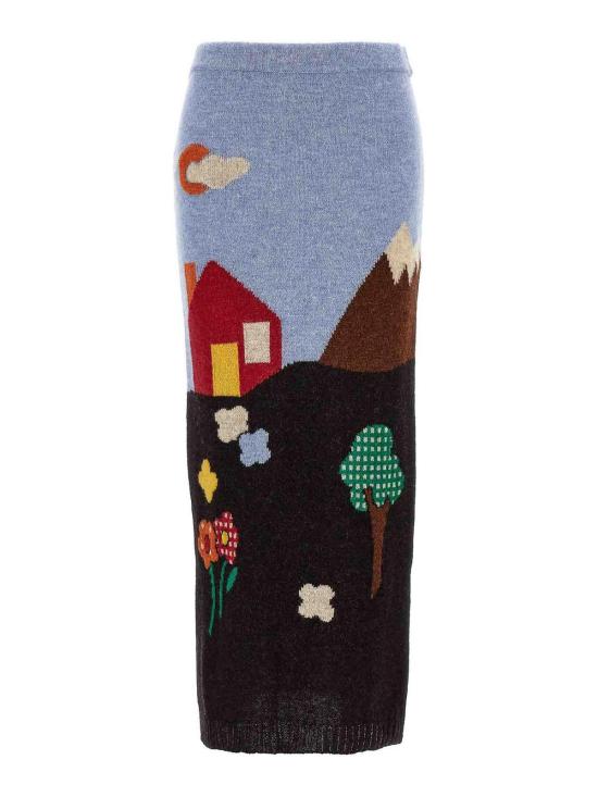  모스키노 미디 스커트 018355032888 Multicolour