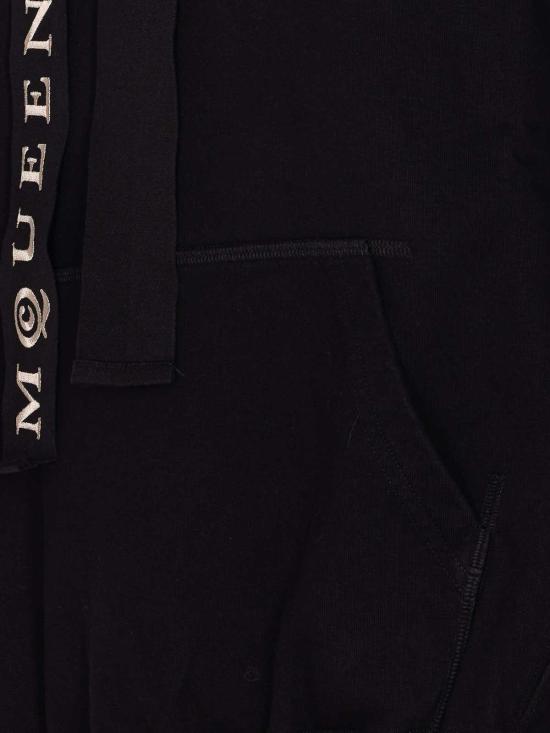 25FW 알렉산더 맥퀸 후드 티셔츠 827062QXACE1000 Black - ALEXANDER MCQUEEN