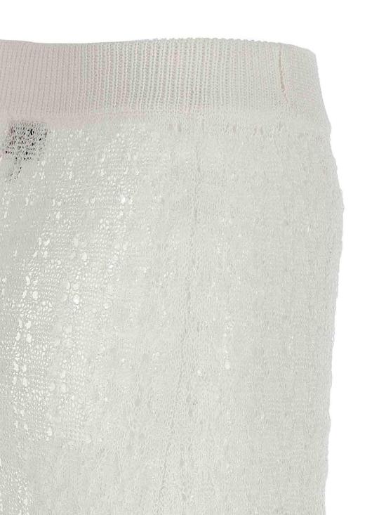 25FW 가니 미디 스커트 K2546135 White - GANNI