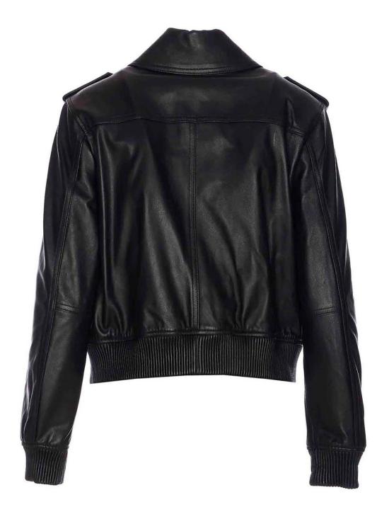  마이클 코어스 가죽 자켓 MT520IQFAF001 Black - MICHAEL KORS