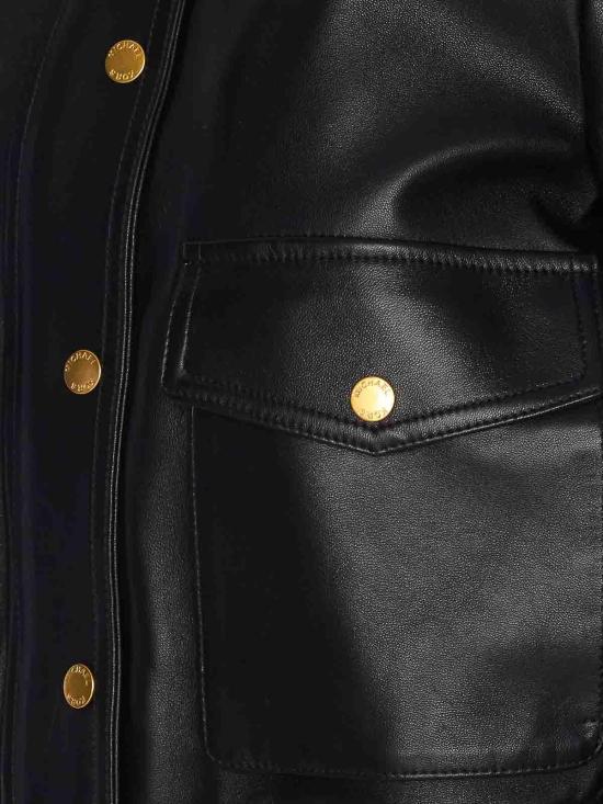  마이클 코어스 가죽 자켓 MT520IQFAF001 Black - MICHAEL KORS