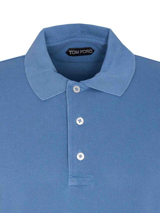 26FW 톰포드 폴로 티셔츠 JPS011JMT013HB284 Blue - TOMFORD