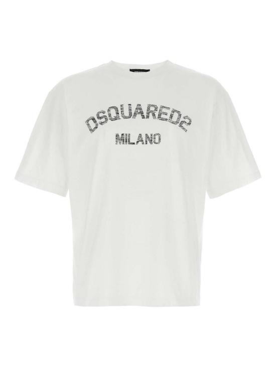 25FW 디스퀘어드2 반팔 티셔츠 S74GD1476D20020961 White