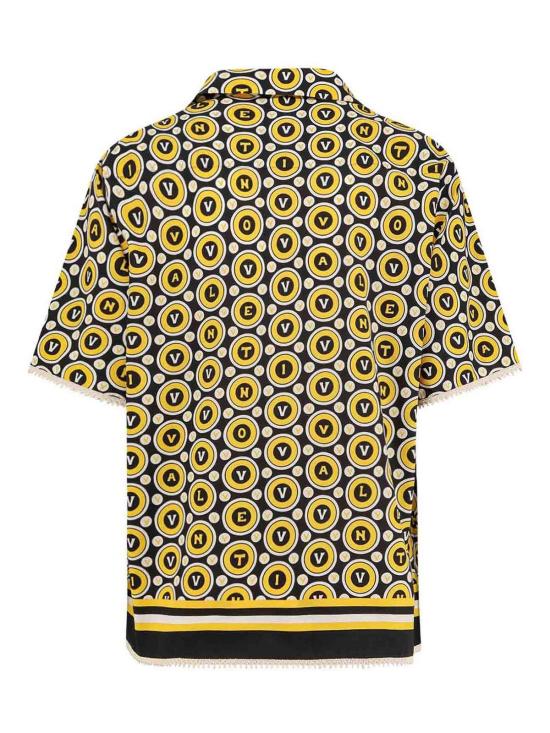 25FW 발렌티노 가라바니 반팔 셔츠 7V3AA111AYQCLP Black - VALENTINO GARAVANI