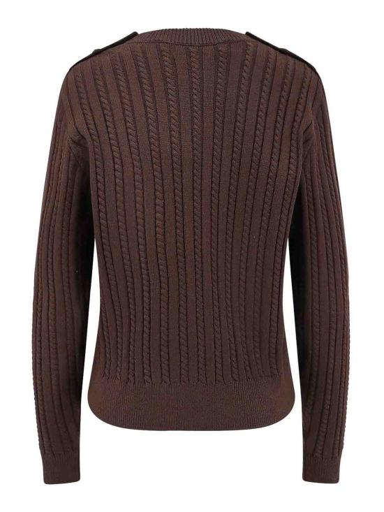 25FW 골든구스 골드 버튼 울 블렌드 크루넥 스웨터 GWP02467P00211090108 - GOLDEN GOOSE