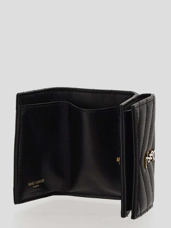 25SS 생로랑 그랑 드 뿌드르 카산드라 마틀라세 오리가미 타이니 지갑 668274BOWA11000 Black - SAINT LAURENT