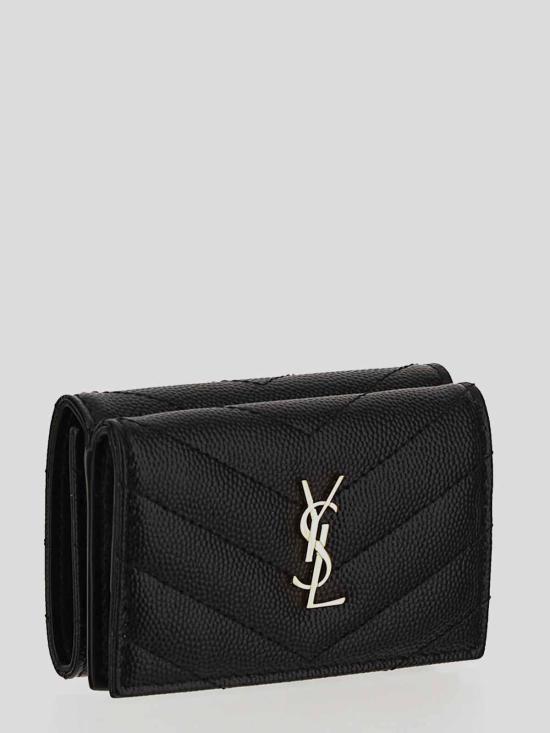 25SS 생로랑 그랑 드 뿌드르 카산드라 마틀라세 오리가미 타이니 지갑 668274BOWA11000 Black - SAINT LAURENT