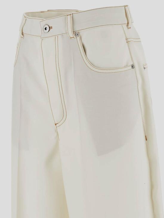 26SS 보테가베네타 스트레이트 팬츠 825519V0B309317 Light Grey - BOTTEGA VENETA