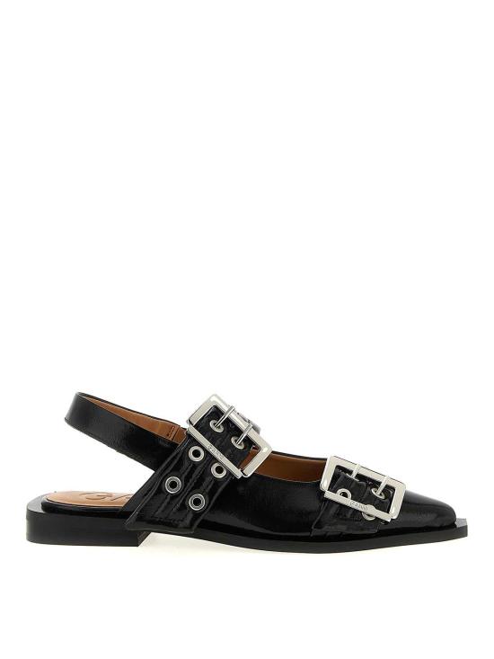  가니 버클 플랫 슈즈 S2730099 Black