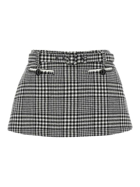  셀프 포트레이트 숏 스커트 PF25111SKBW White