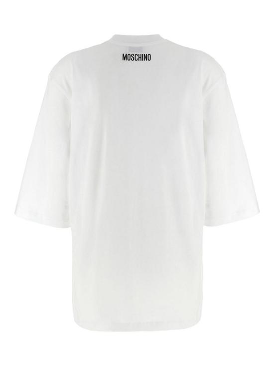  모스키노 반팔 티셔츠 071555411001 White - MOSCHINO