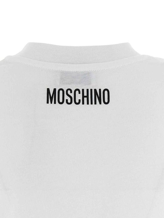  모스키노 반팔 티셔츠 071555411001 White - MOSCHINO