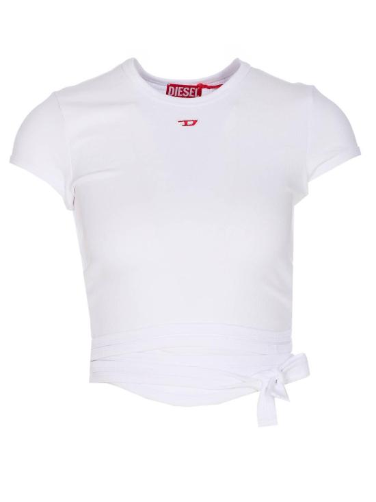  디젤 T-버니 테일 티셔츠 랩 타이즈 A193370EJAI100 White - DIESEL