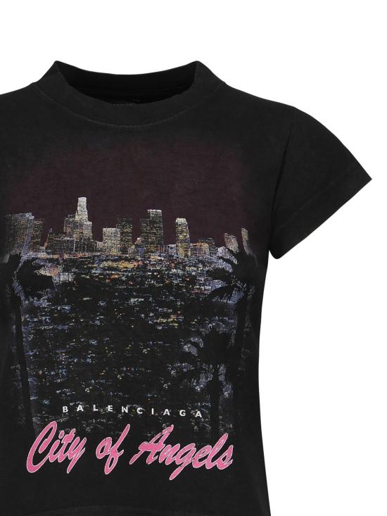 25FW 발렌시아가 반팔 티셔츠 807341 TSVR51041 Black - BALENCIAGA