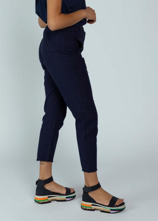  에이치플러스 하노 베셀 크롭 팬츠 H+ 한노 베셀 필란트라 시어서커 팬츠 잉크 - H+ HANNOH WESSEL