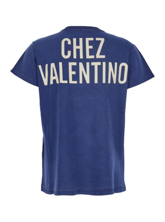25FW 발렌티노 가라바니 반팔 티셔츠 7B3MG24Y9GLAKP Blu - VALENTINO GARAVANI