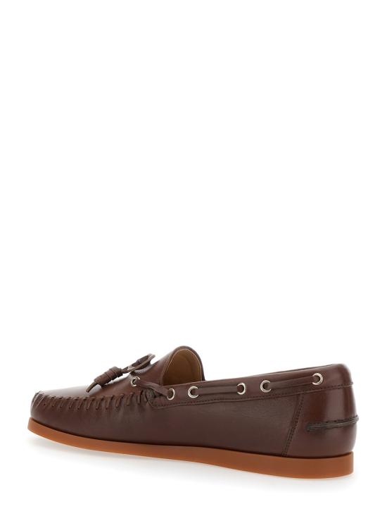 25FW 발렌티노 가라바니 팜 애비뉴 크러스트 레더 보트 슈즈 7Y2S0K85PNJZWX Brown - VALENTINO GARAVANI