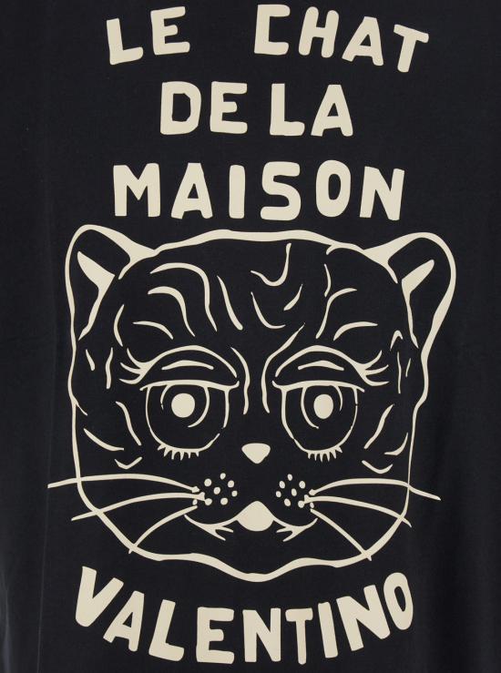 25FW 발렌티노 가라바니 반팔 티셔츠 7V3MG16PB329RA Black - VALENTINO GARAVANI