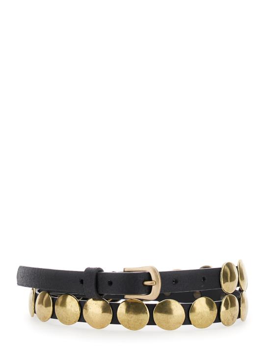 25FW 골든구스 슬림 벨트 GWA00408A00044890100 Black