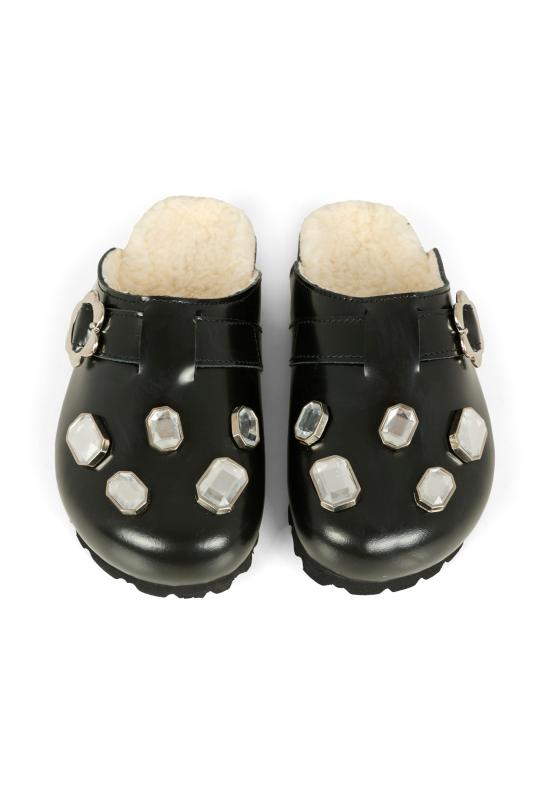 25FW [키즈] 마크제이콥스 뮬 W60670 09B BLACK - MARC JACOBS