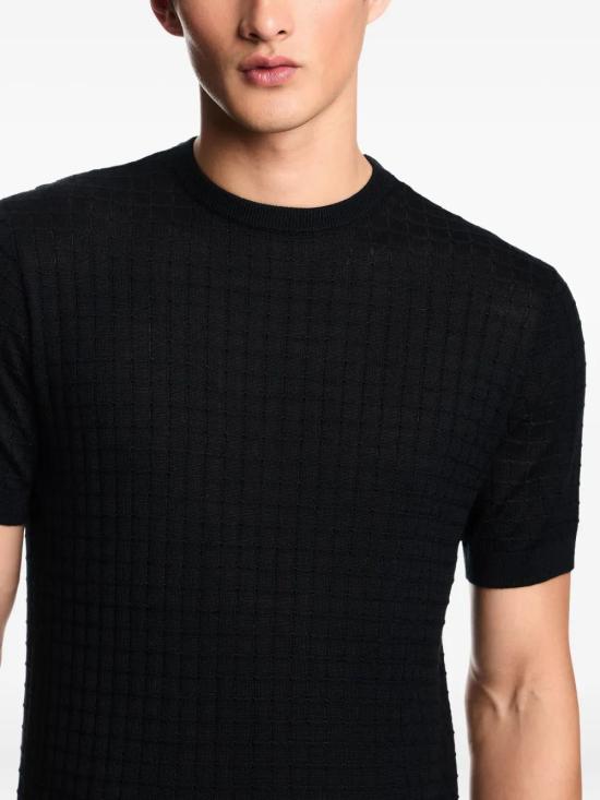 25FW 엠포리오 아르마니 반팔 티셔츠 EM003504AF14113 UC001 BLACK - EMPORIO ARMANI