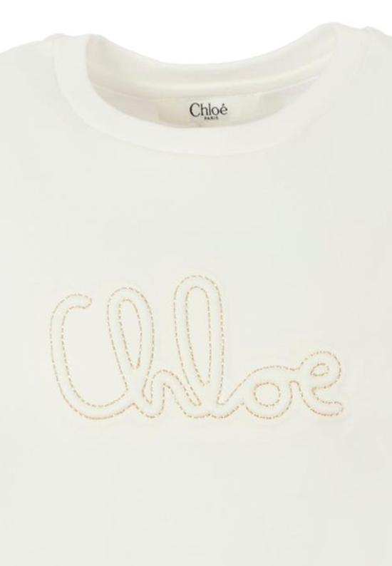 25FW [키즈] 끌로에 티셔츠 C20655 117 WHITE - CHLOE