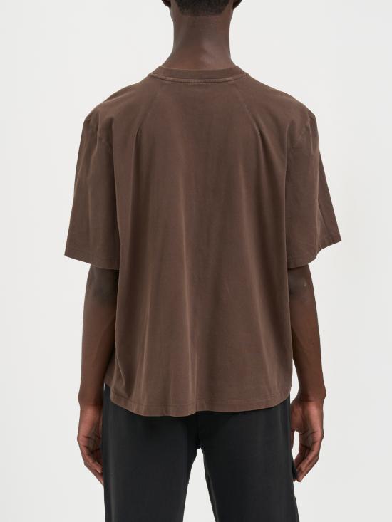 25FW 엔타이어 스튜디오 반팔 티셔츠 MES2252BT Brown - ENTIRE STUDIOS