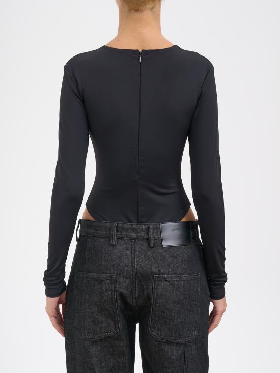 25FW 엔타이어 스튜디오 바디수트 티셔츠 MES2357SO Black - ENTIRE STUDIOS