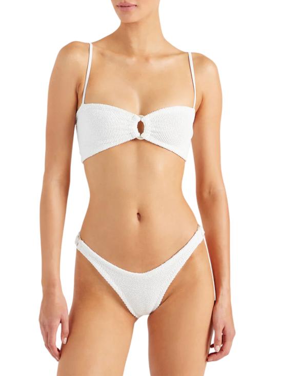 25FW 훈자 지 비치웨어 BMISTYPRL WHITE - HUNZA G