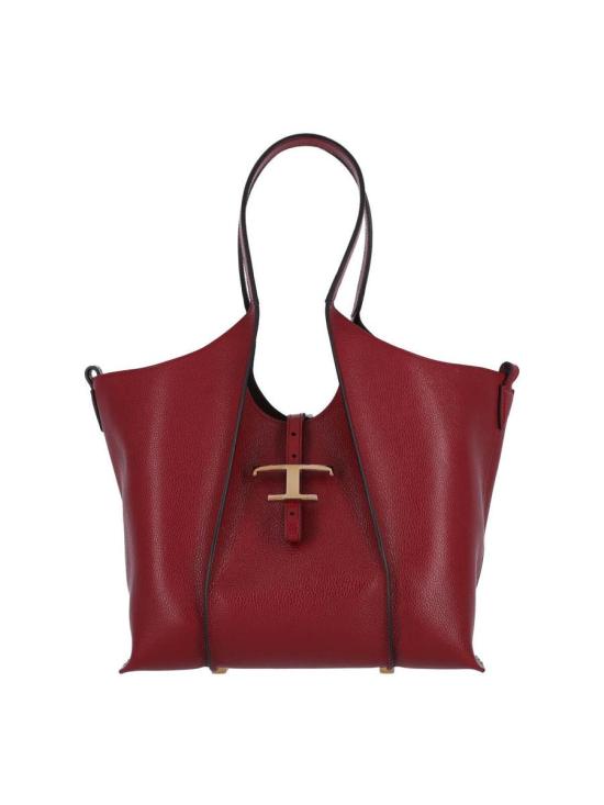 25FW 토즈 T 타임리스 쇼퍼 백 스몰 XBWTSBA0200XSOR409 RED - TODS