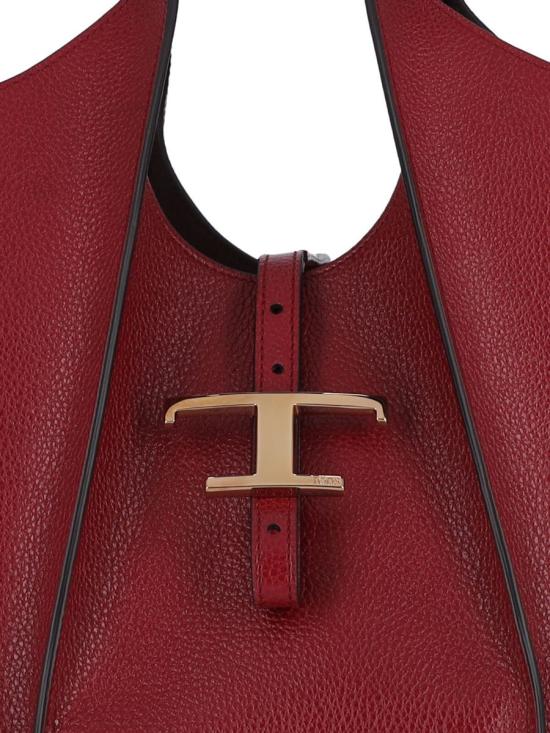 25FW 토즈 T 타임리스 쇼퍼 백 스몰 XBWTSBA0200XSOR409 RED - TODS