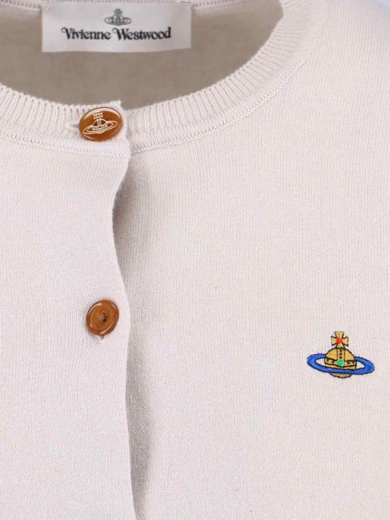 25FW 비비안웨스트우드 베아 크롭 가디건  1803002U Y001VA402 WHITE - VIVIENNE WESTWOOD