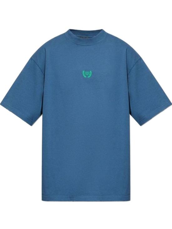 25SS 발렌시아가 로렐 클래식 티셔츠 764235 TSVC95002 Blue - BALENCIAGA