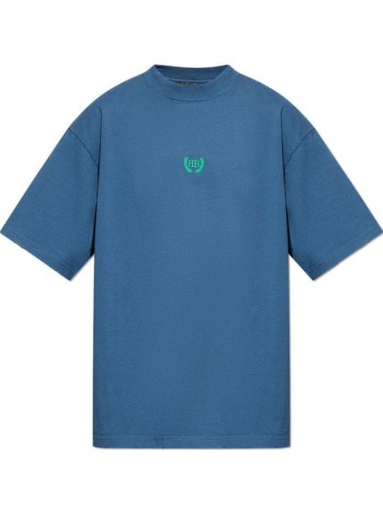 25SS 발렌시아가 로렐 클래식 티셔츠 764235 TSVC95002 Blue