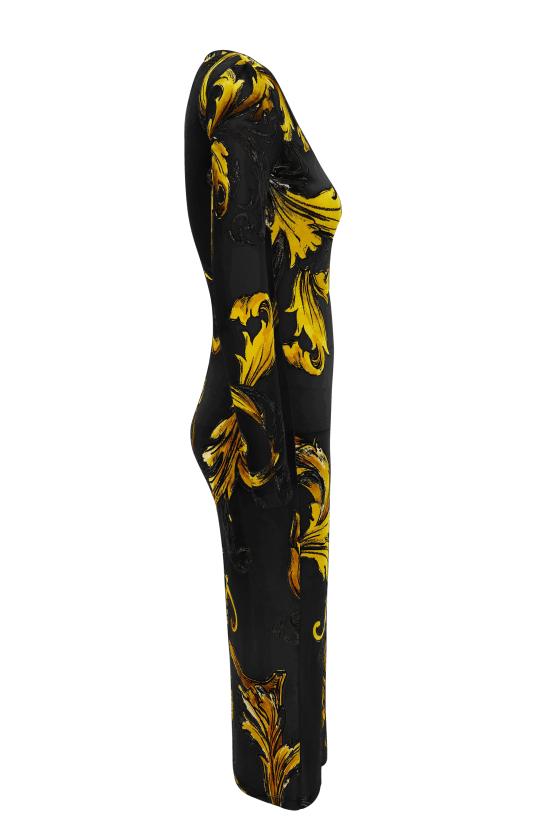 25SS 베르사체 롱 원피스 78HAO920 JS471G89 Black - VERSACE