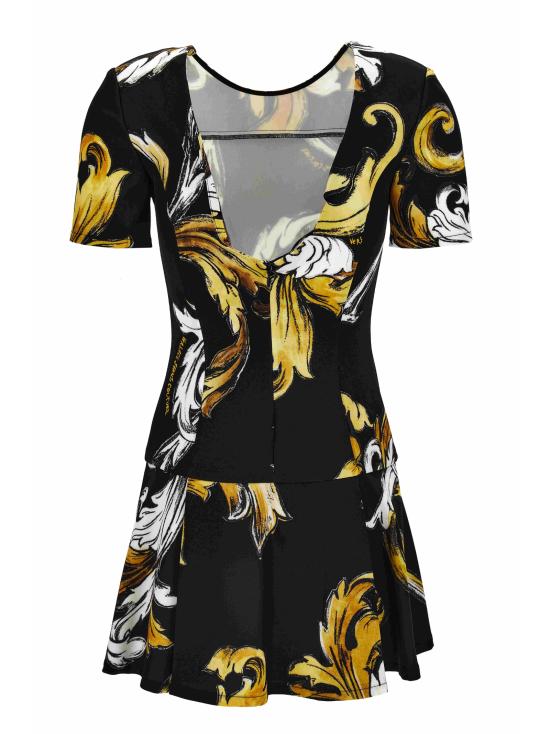 25SS 베르사체 숏 원피스 78HAO908 NS636G89 Black - VERSACE