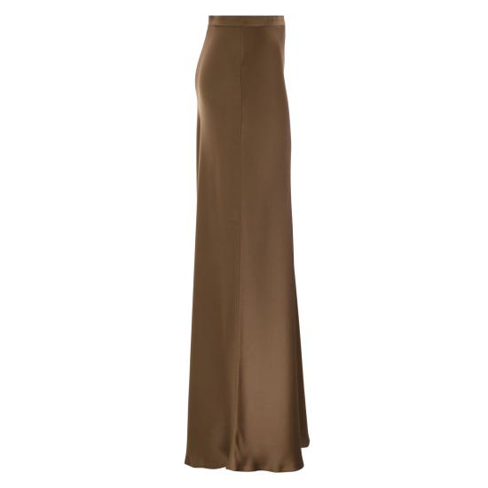 25FW 막스마라 스튜디오 롱 스커트 2526106043600 BROWN - MAX MARA STUDIO