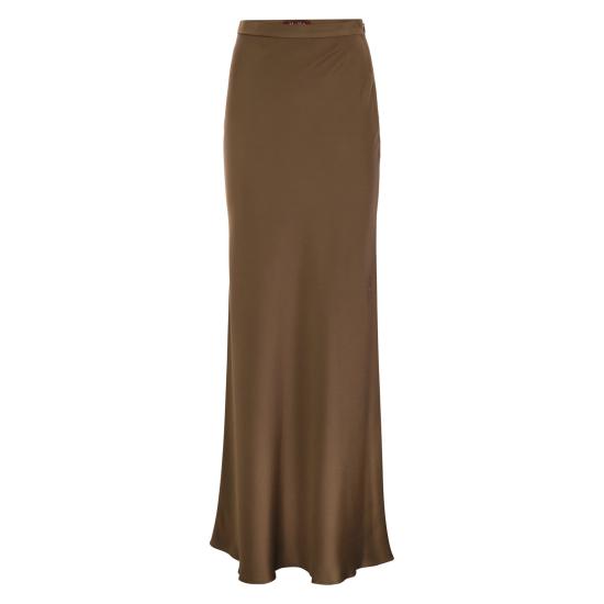 25FW 막스마라 스튜디오 롱 스커트 2526106043600 BROWN