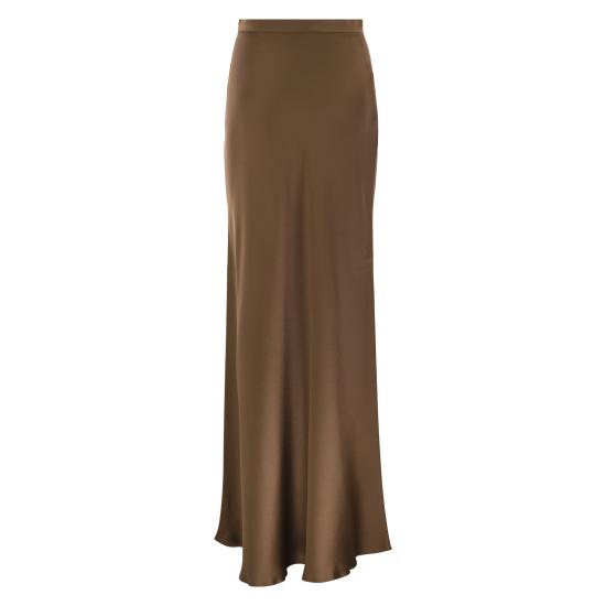 25FW 막스마라 스튜디오 롱 스커트 2526106043600 BROWN - MAX MARA STUDIO