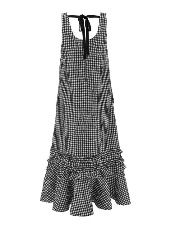  가니 롱 원피스 W0463099 Black - GANNI