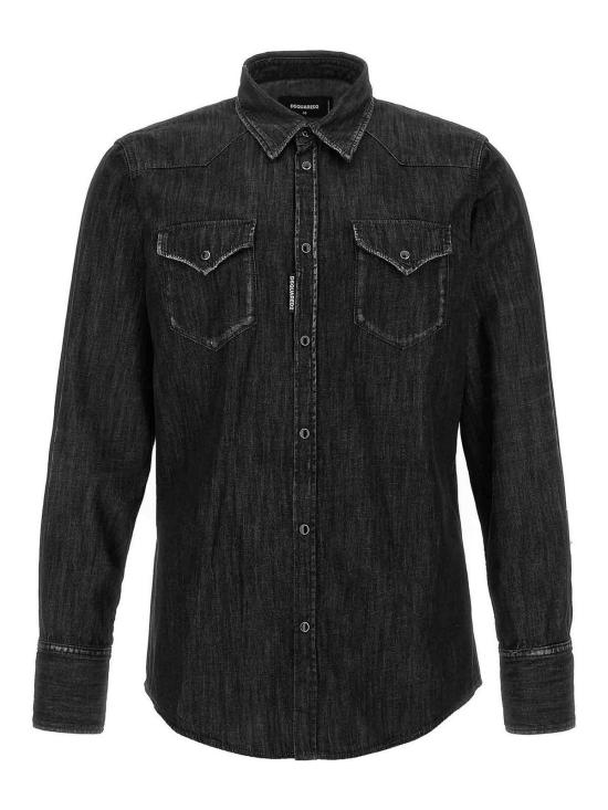  디스퀘어드2 데님 셔츠 S74DM0936S30826900 Black